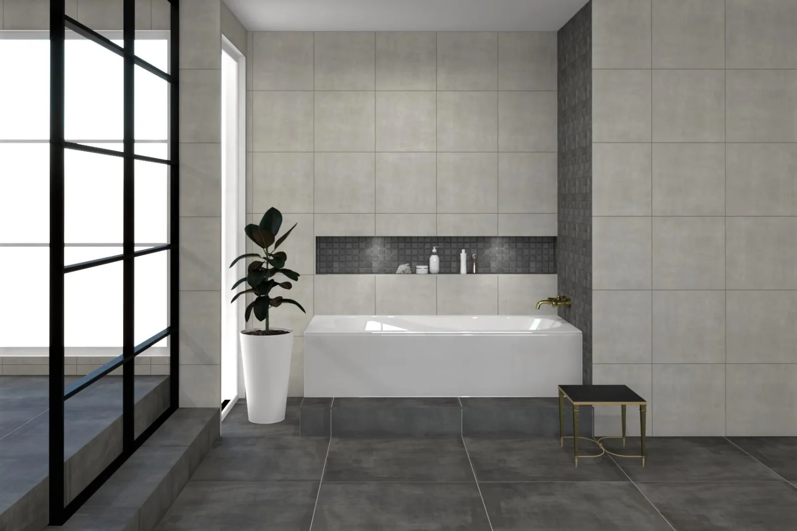Villeroy & Boch Spotlight Grijs mat 45x45