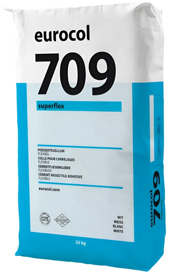 Eurocol 709 Superflex Poedertegellijm wit 25kg