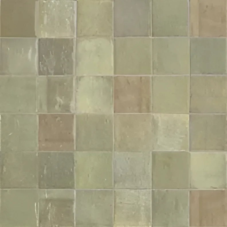Wandtegel 100X100 Salvia 10mm Glans