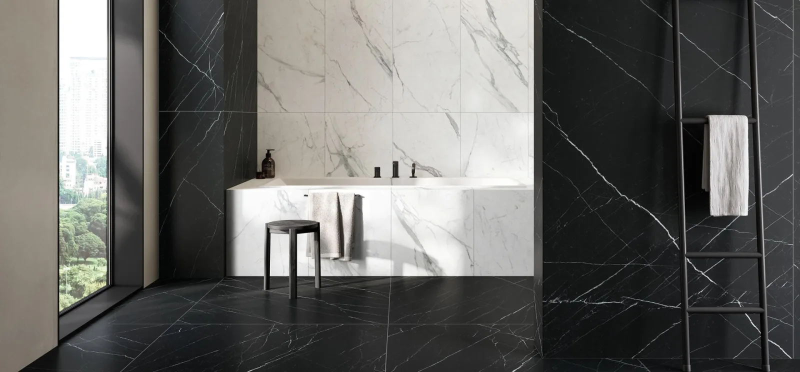 Villeroy & Boch Marble Selection Zwart glans 120x120