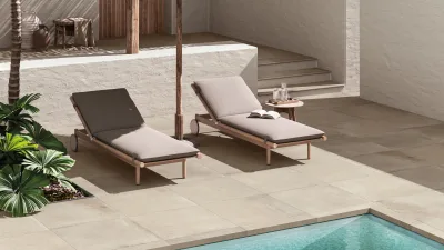Vloertegel 1000X1000 Beige 8,5mm Mat Ret.R10