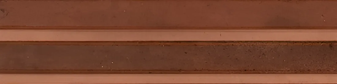 Wandtegel 060X240 Caramel 3D Rake Dec 14mm Glans