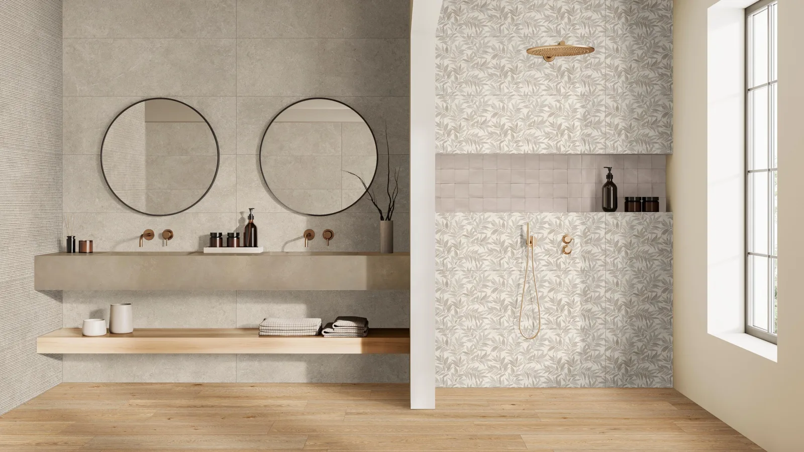 Wandtegel 400X1200 Taupe 6mm Mat Ret.