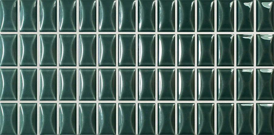 Wow 3D Bars Bevel Emerald Gloss 12,5x25