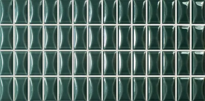 Wow 3D Bars Bevel Emerald Gloss 12,5x25