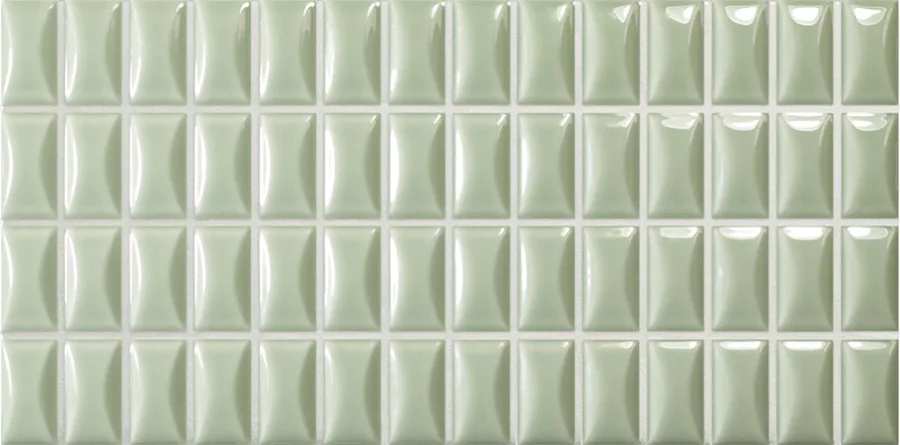 Wow 3D Bars Bevel Jade Gloss 12,5x25