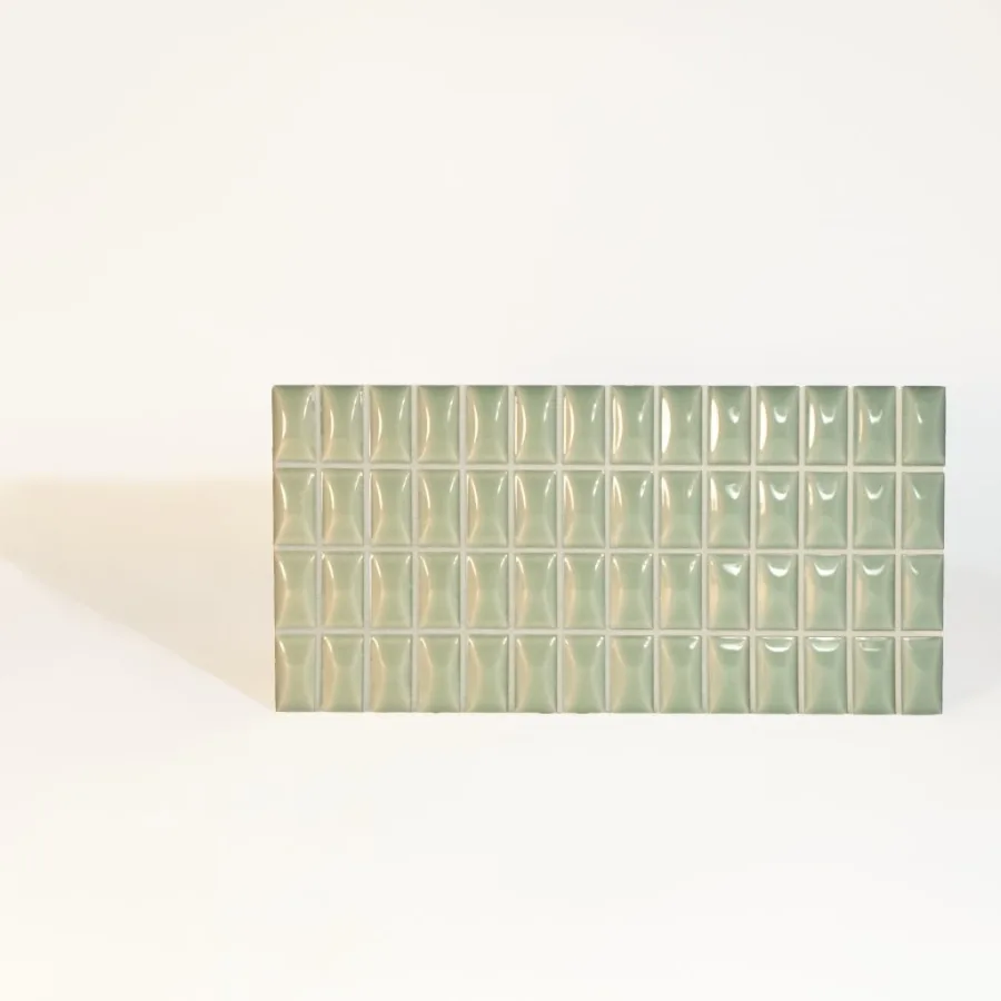 Wow 3D Bars Bevel Jade Gloss 12,5x25
