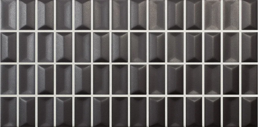 Wow 3D Bars Diamond Onix Matt 12,5x25