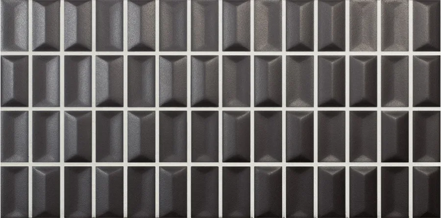 Wow 3D Bars Diamond Onix Matt 12,5x25