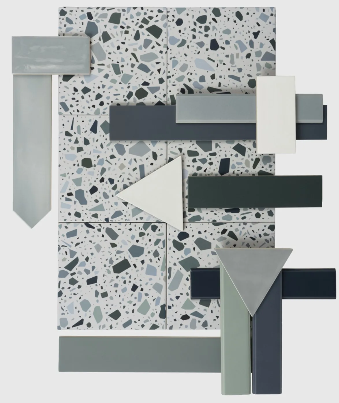 Quintessenza Confetti Bianco Petrolio 18,6x18,6