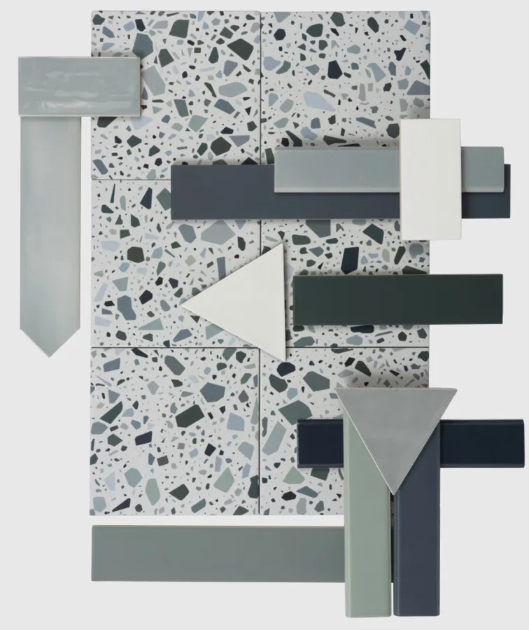 Quintessenza Confetti Bianco Petrolio 18,6x18,6