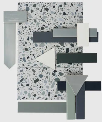 Quintessenza Confetti Bianco Petrolio 18,6x18,6