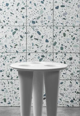 Quintessenza Confetti Bianco Petrolio 18,6x18,6