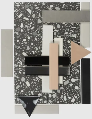 Quintessenza Confetti Nero Grigio 18,6x18,6