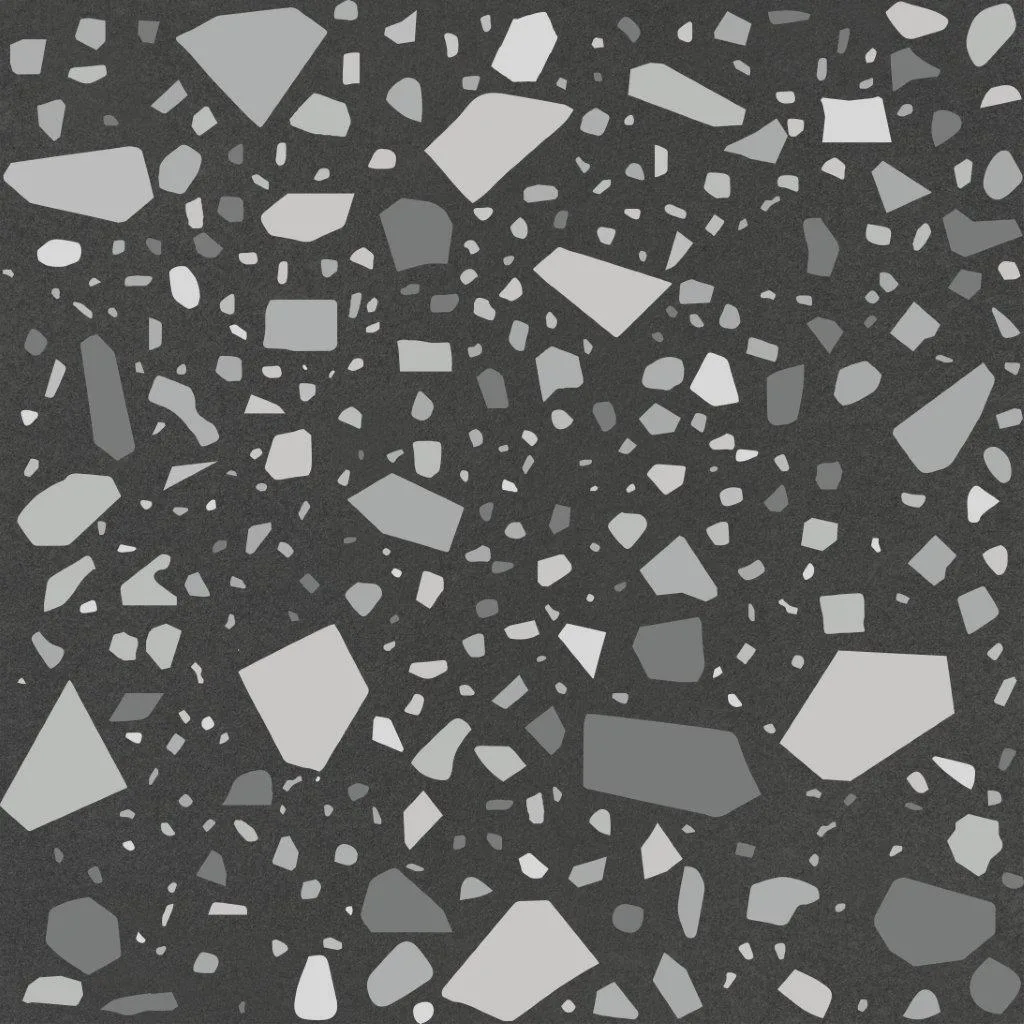 Quintessenza Confetti Nero Grigio 18,6x18,6