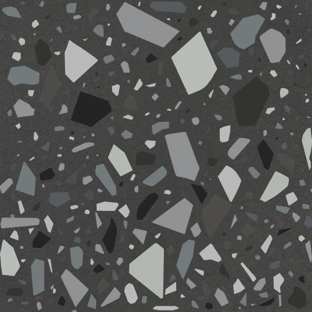 Quintessenza Confetti Nero Petrolio 18,6x18,6