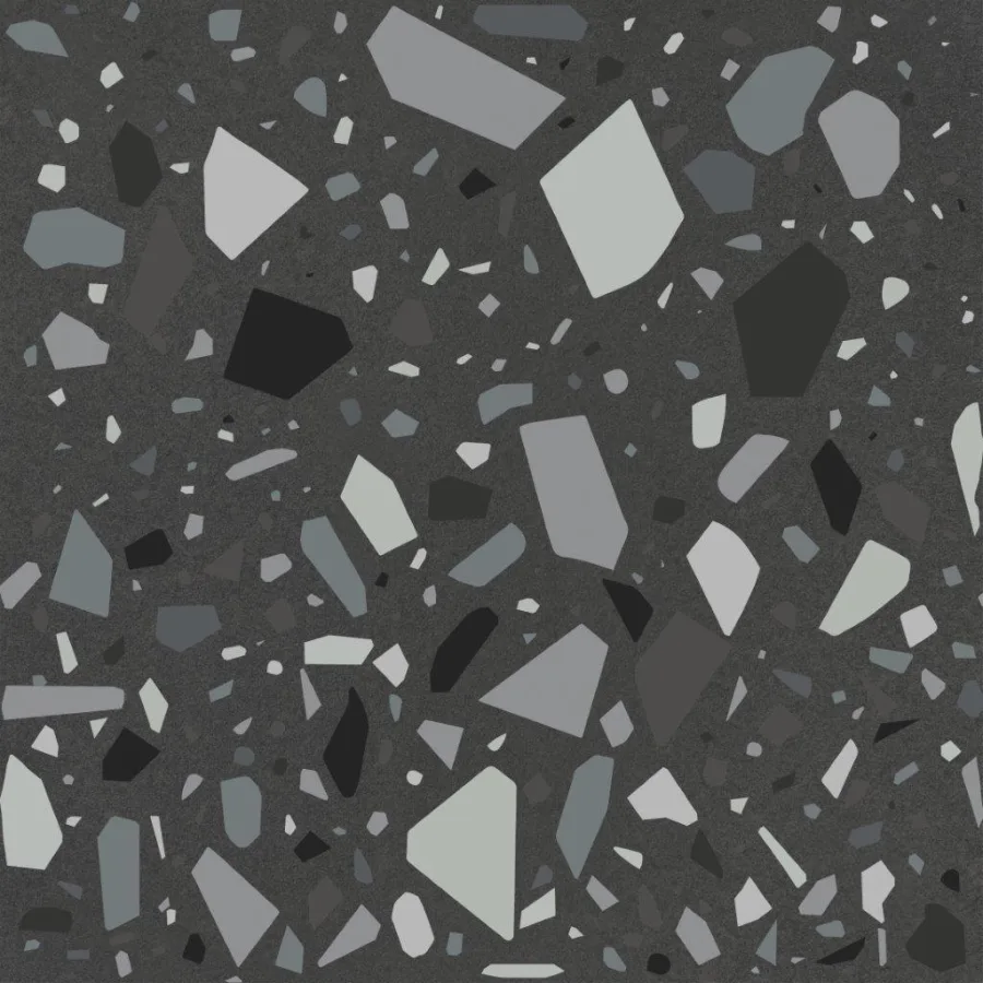 Quintessenza Confetti Nero Petrolio 18,6x18,6