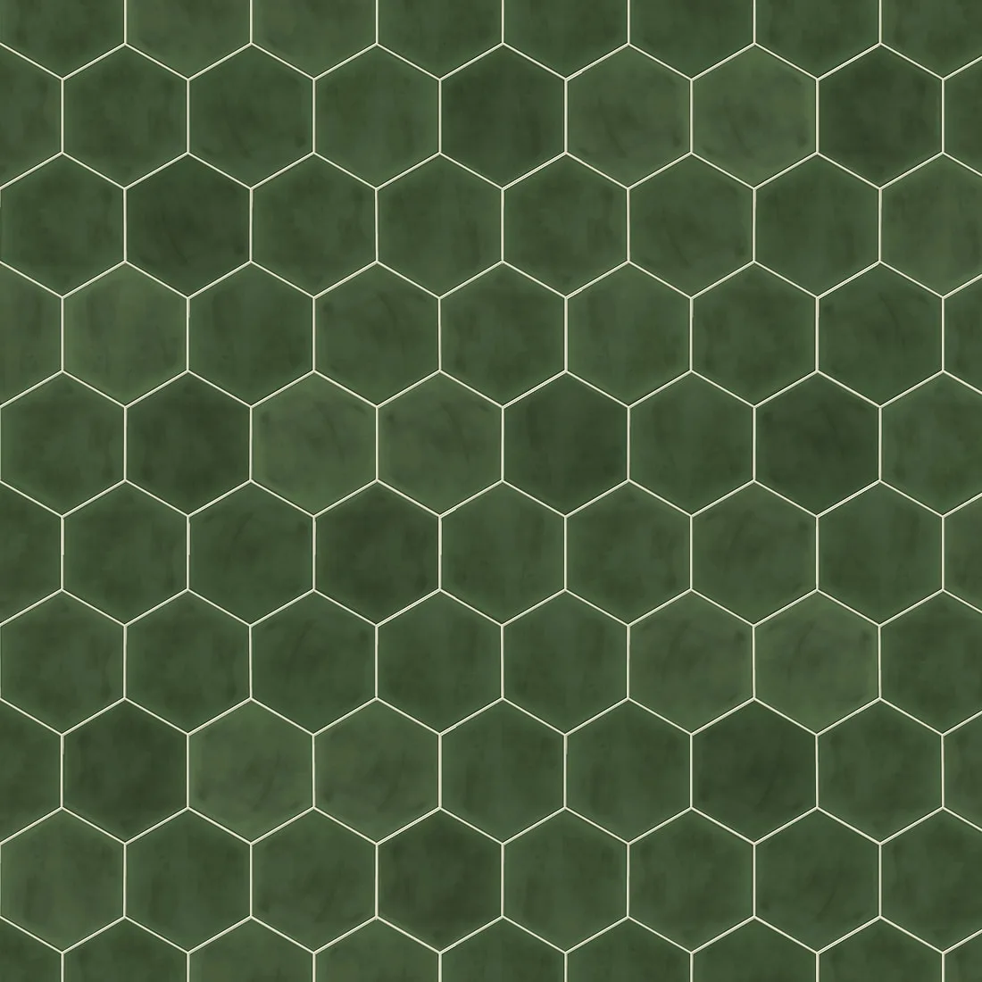 Vives Hexagono Figuli Green 15x17