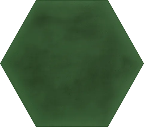 Vives Hexagono Figuli Green 15x17