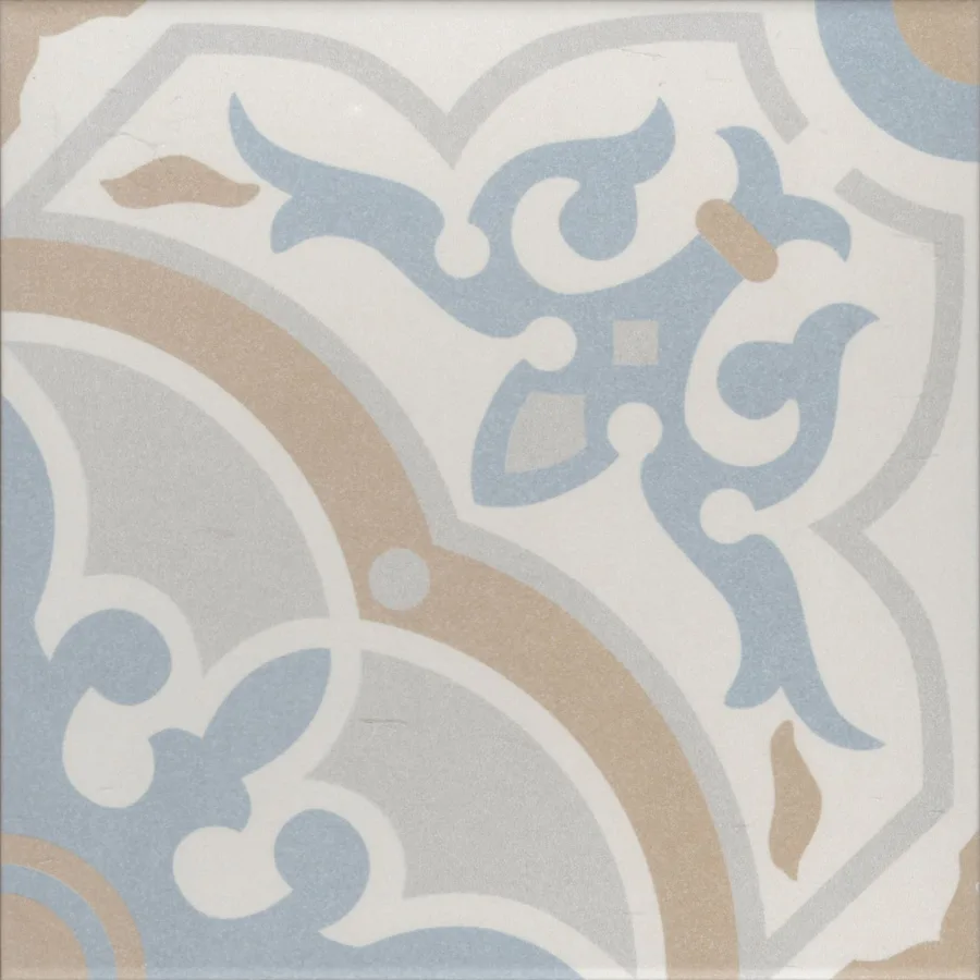 Revoir Paris La Madeleine Geatine Bleu 20x20