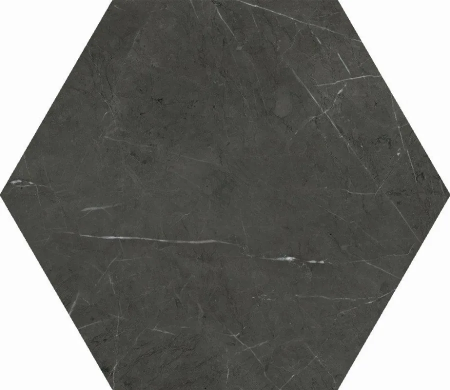 Cifre Marble Line Hexagono Marquina Brillo 15x17