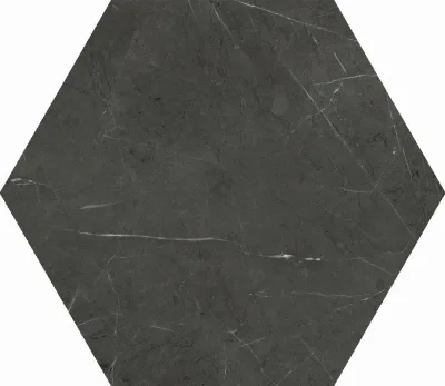 Cifre Marble Line Hexagono Marquina Brillo 15x17