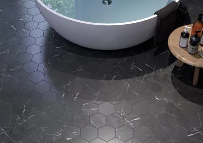 Cifre Marble Line Hexagono Marquina Mate 15x17