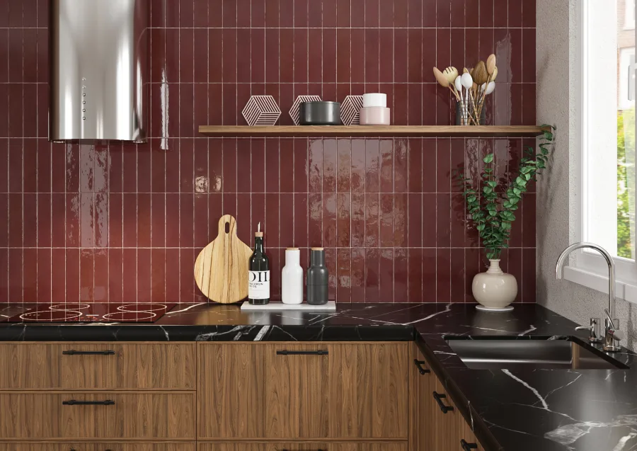 Estudio Ceramico Maris Spiced Red 6,2x25