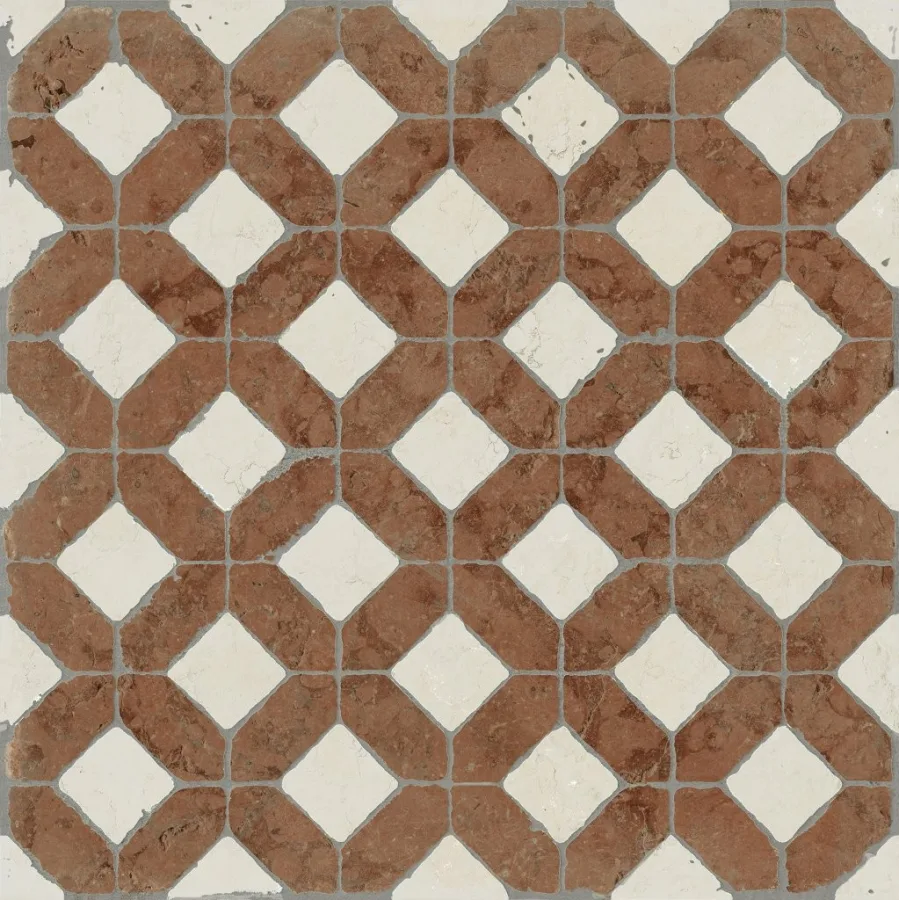 Unicomstarker Marmorea Domus Aurea Rosso Verona Ret. 60x60