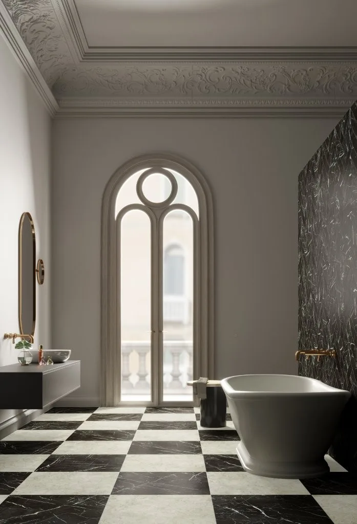 Unicomstarker Marmorea Nero Marquinia Ret. 60x60