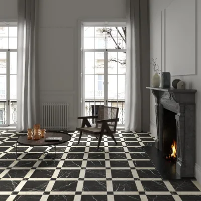 Unicomstarker Marmorea Nero Marquinia Ret. 60x60