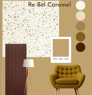 Revoir Paris Re-Bel Caramel 60x60
