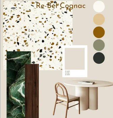 Revoir Paris Re-Bel Cognac 60x60