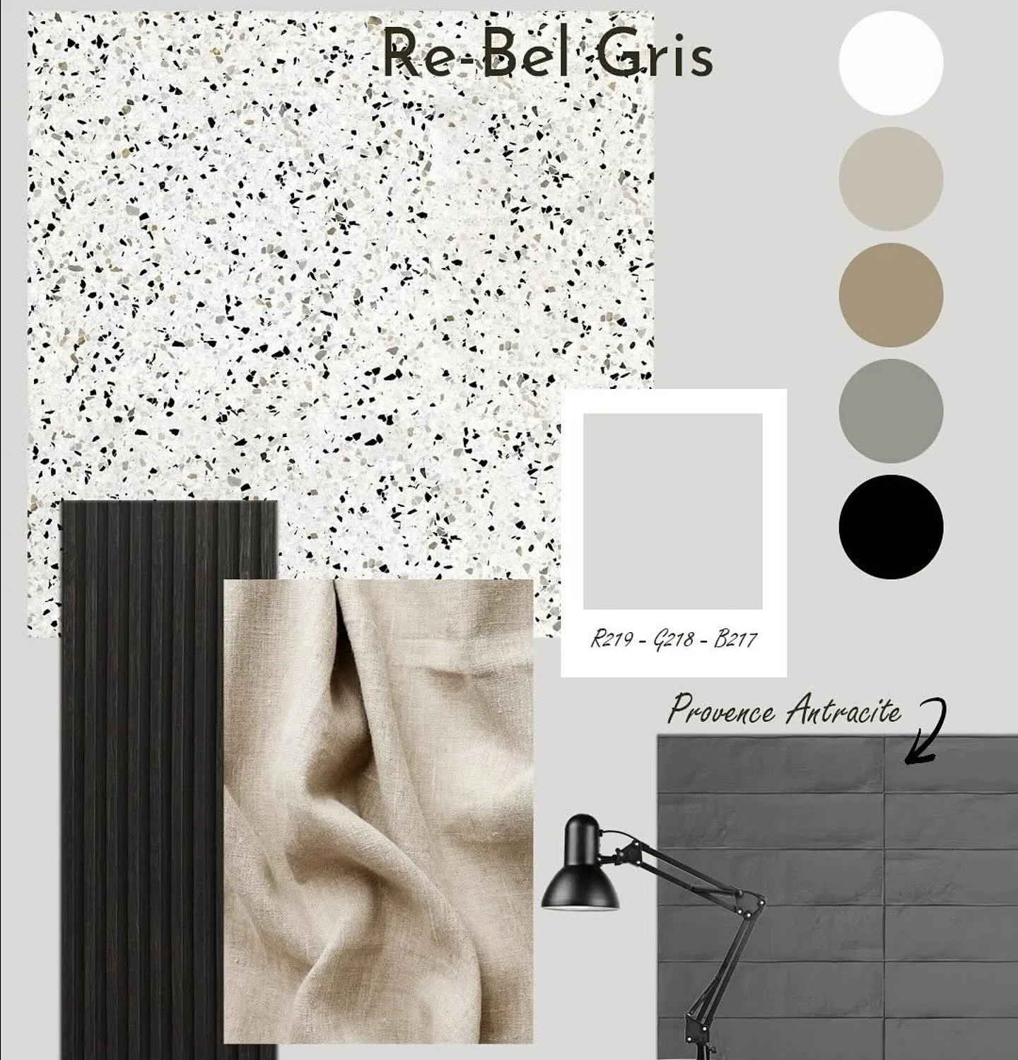 Revoir Paris Re-Bel Gris 60x60