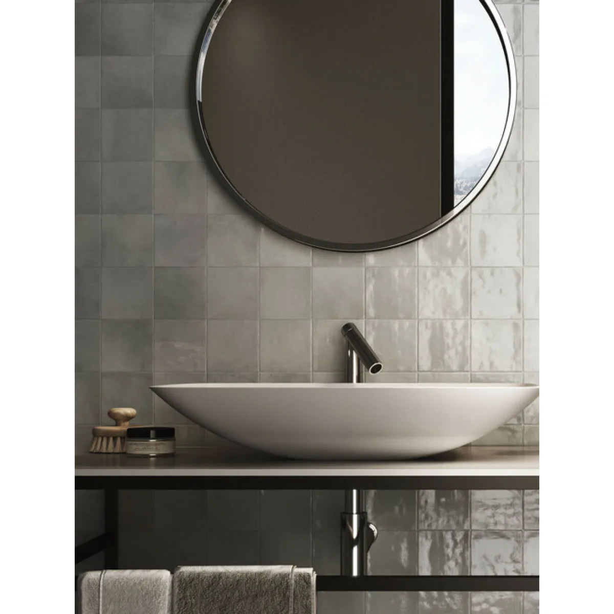 Cifre Zellige Classique Grey 10x10