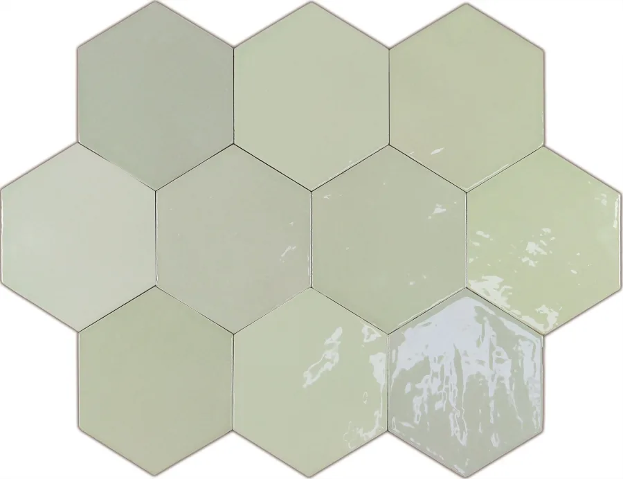 Wow Zellige Hexa Mint 10,8x12,4