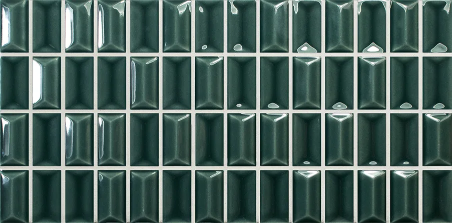 Wow 3D Bars Diamond Emerald Gloss 12,5x25