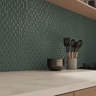 Wow 3D Bars Diamond Emerald Gloss 12,5x25