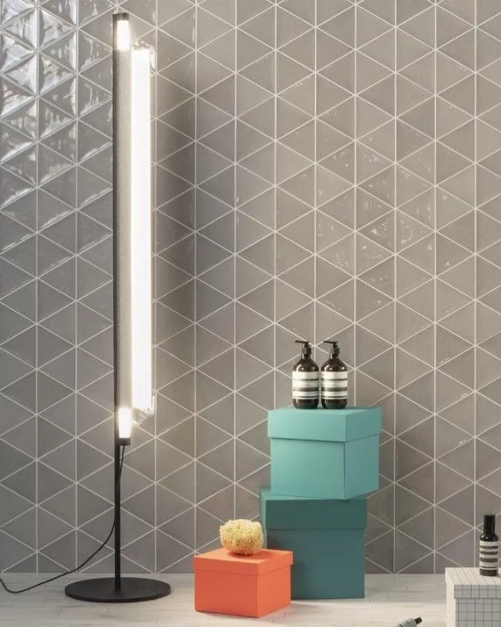 Quintessenza 3Lati Grigio Medio Lucido 13,2x11,4