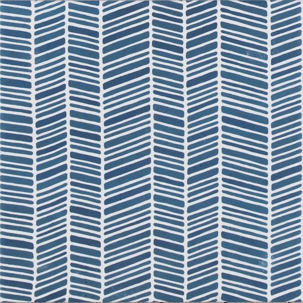 Tonalite Aquarel Decoro Stripe Blu 15x15