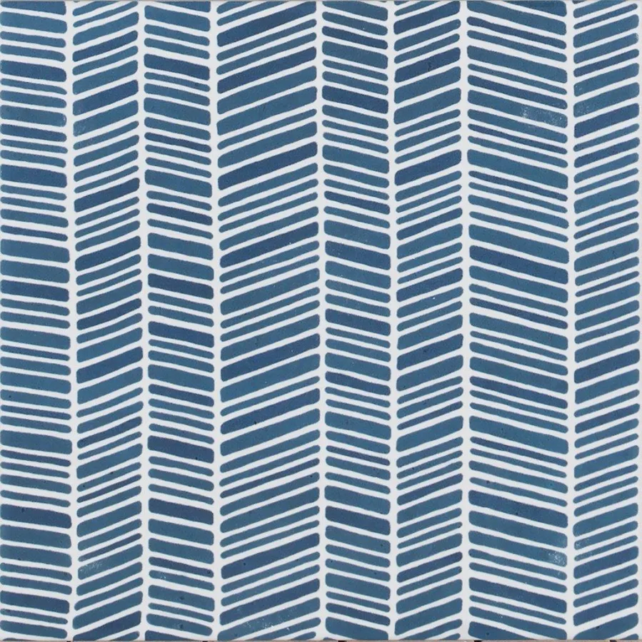 Tonalite Aquarel Decoro Stripe Blu 15x15