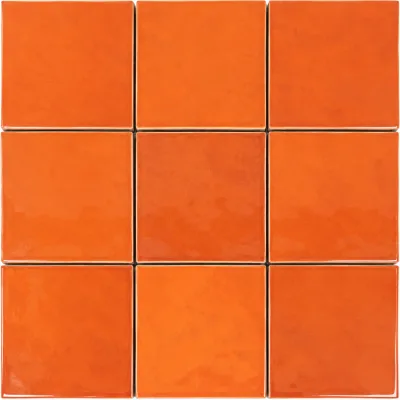 Revoir Paris Ciel Orange Glossy 9,3x9,3