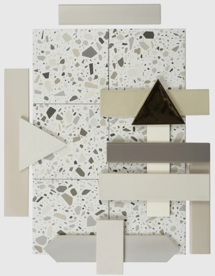 Quintessenza Confetti Bianco Beige 18,6x18,6