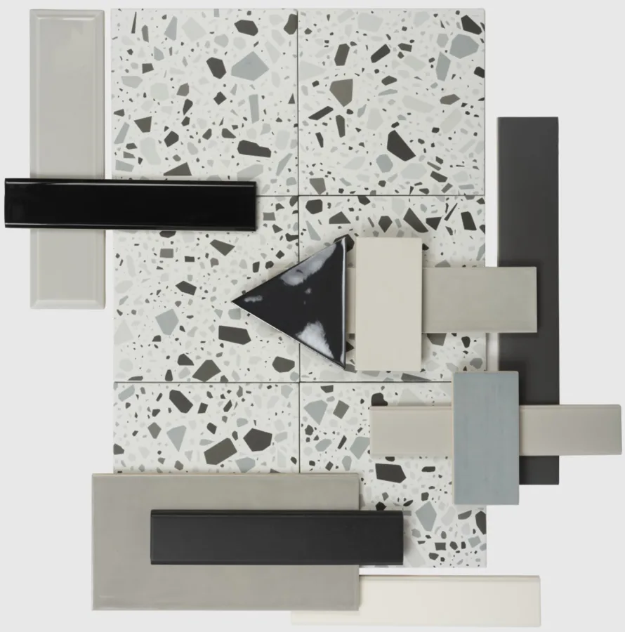 Quintessenza Confetti Bianco Grigio 18,6x18,6