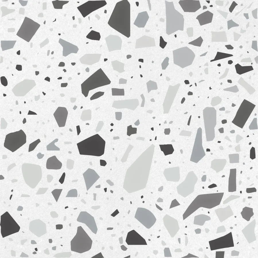 Quintessenza Confetti Bianco Grigio 18,6x18,6