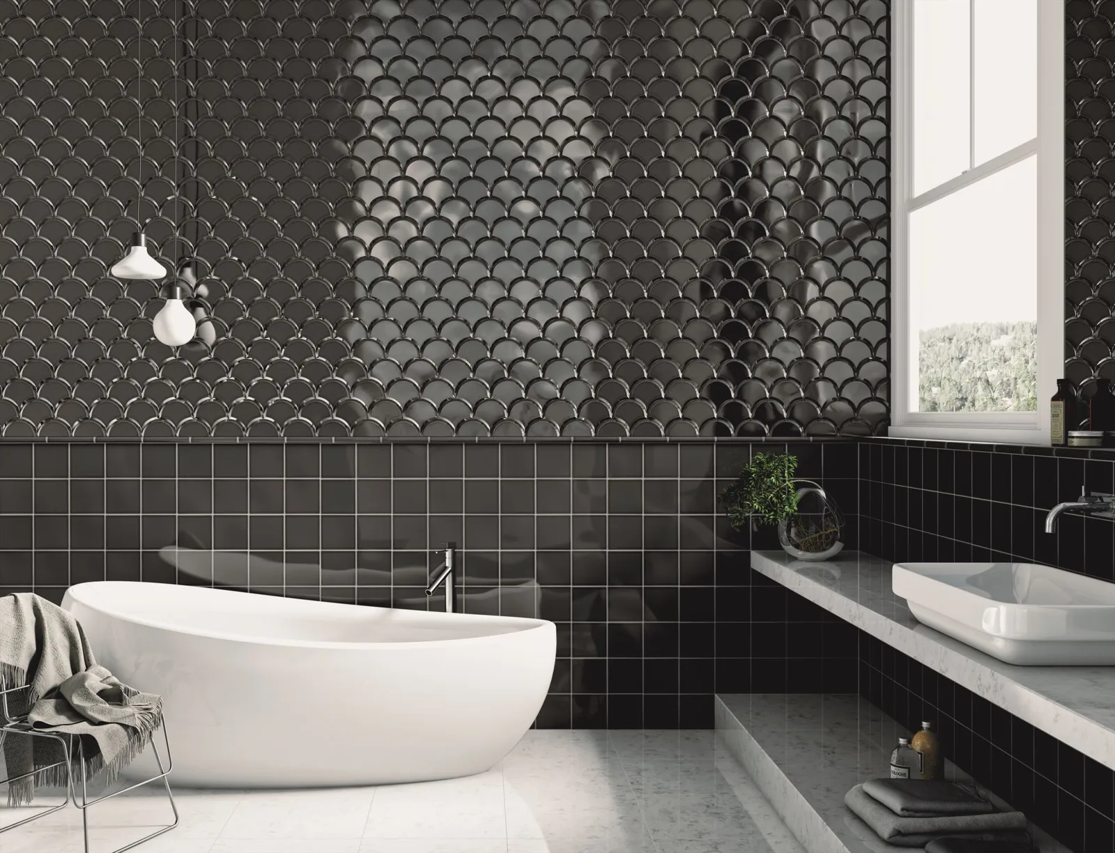 Adex Escama Biselada 13x15 Silver Sands