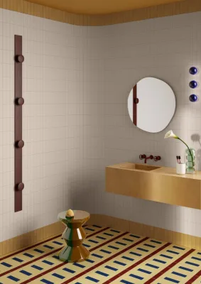 Quintessenza Färgblock Champagne Matt 15x15
