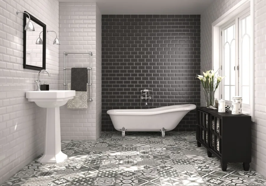 Ceramica Antiga Grand Metro Negro 10x20