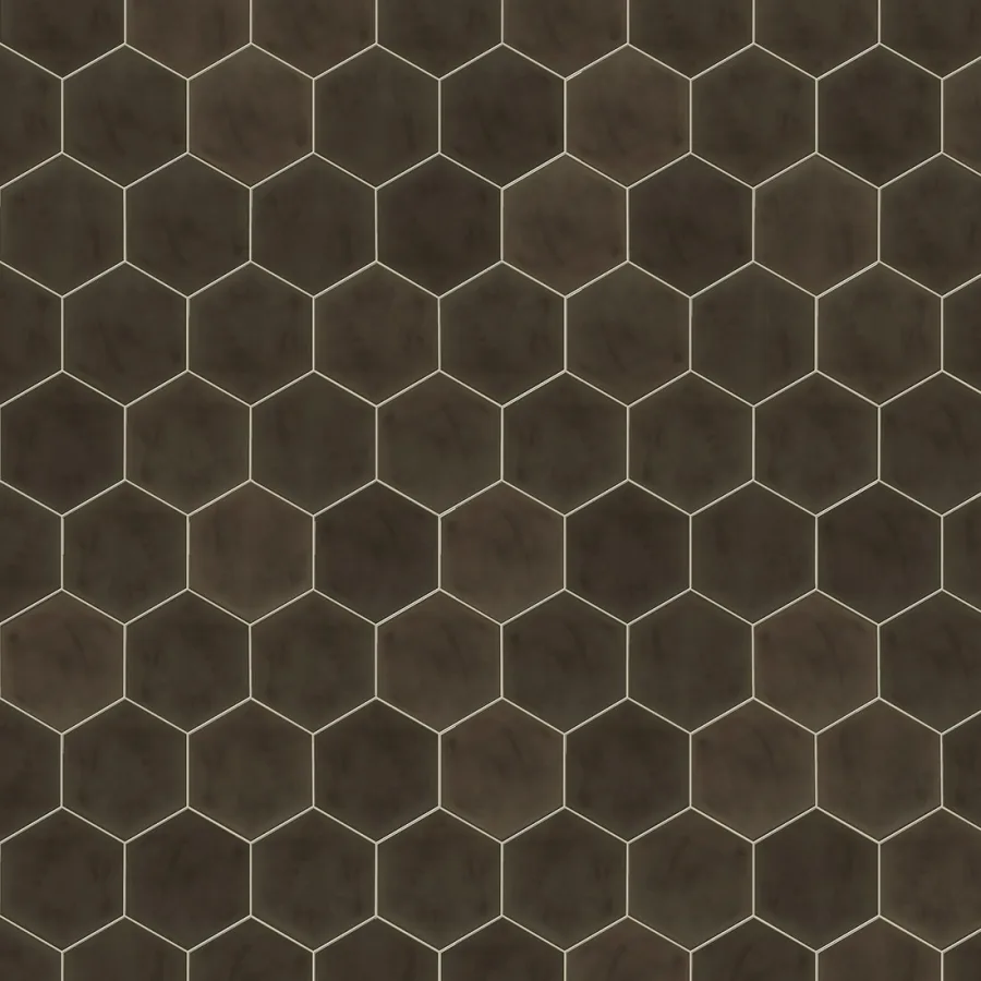 Vives Hexagono Figuli Brown 15x17