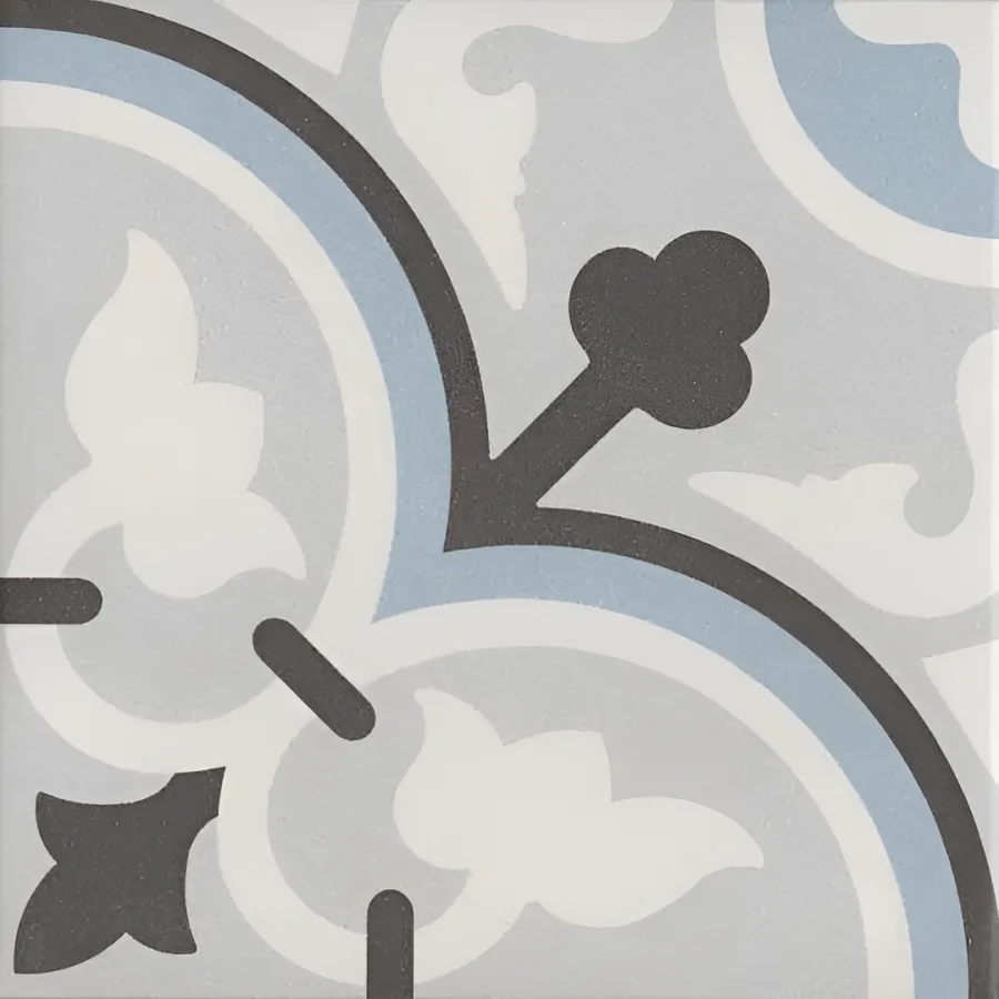 Revoir Paris La Madeleine Flavie Bleu 20x20